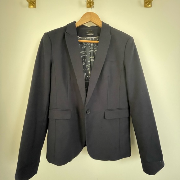 RW&CO Fitted Solid Blazer, Stretch Lining - Size 10 - Picture 7 of 7